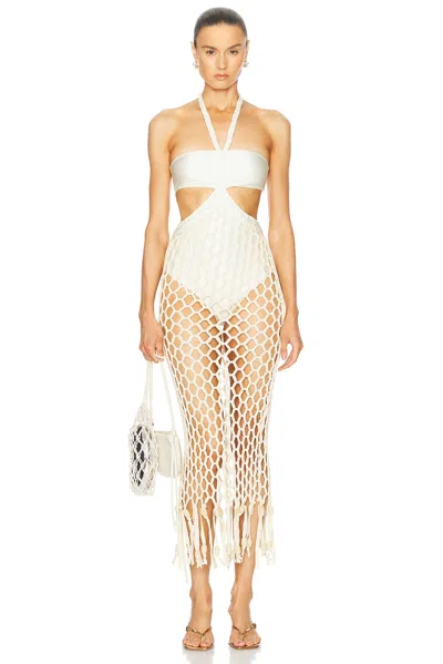 Patbo X Camila Coelho Beach Dress In Off White
