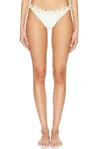 Patbo X Camila Coelho Jersey Sands Buzios Bikini Bottom In Off White