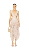 Patbo X Camila Coelho Seashell Lycra Plunge Beach Dress