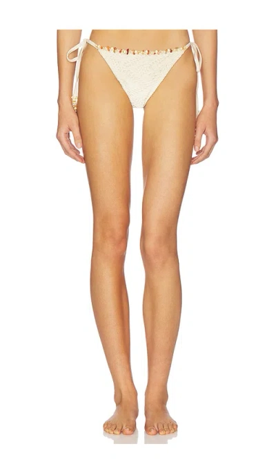 Patbo X Camila Coelho Side Tie Bikini Bottom In Neutral