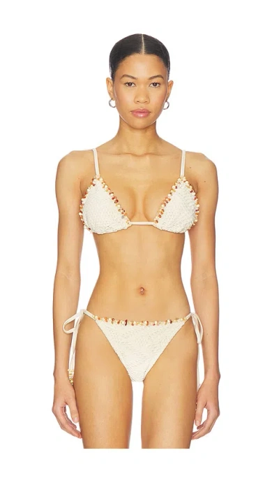 Patbo X Camila Coelho Triangle Bikini Top In Neutral