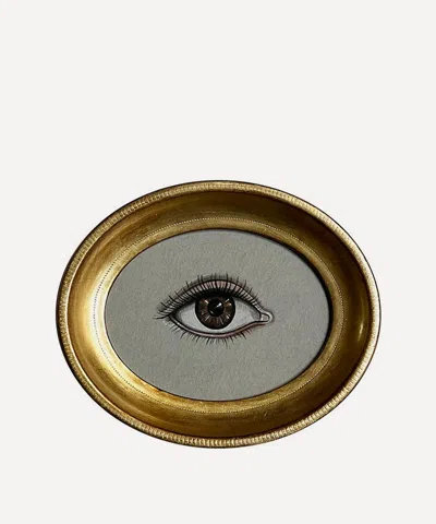 Patch Nyc Gold Frame Right Eye Art Print