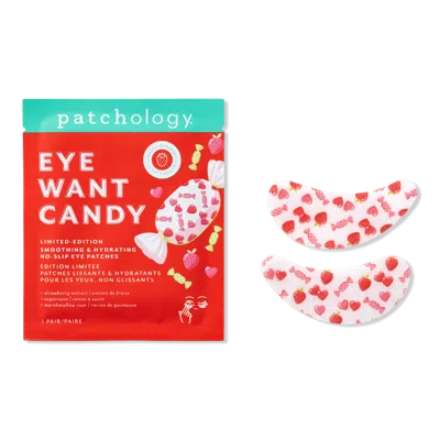 Patchology Eye Want Candy Smoothing & Hydrating No-slip Eye Patches - 1 Pair In White