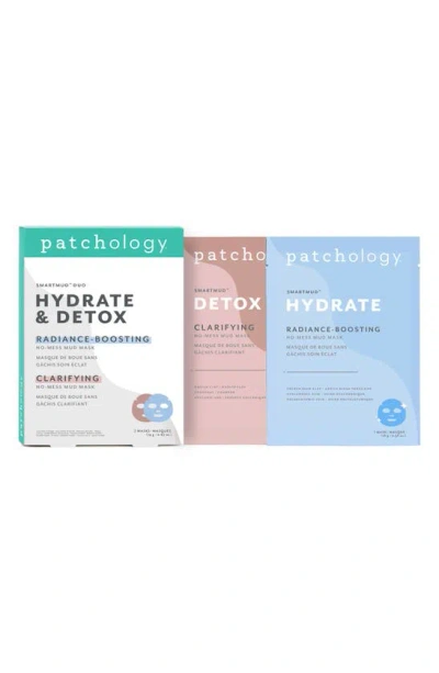 Patchology Smartmud™ Duo Hydrate & Detox Sheet Masks In White