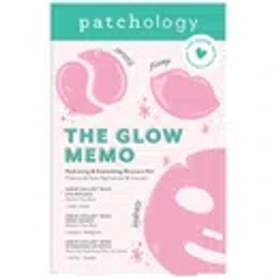 Patchology The Glow Memo Hydrating & Smoothing Skincare Kit In Pink