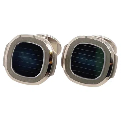 Pre-owned Patek Philippe 18 Karat White Gold "nautilus" Cufflinks