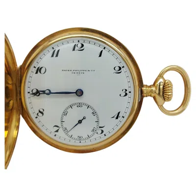 Pre-owned Patek Philippe 18kt Yellow Gold  & Cie Savonette / Hunter Case Pocket Watch