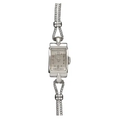 Pre-owned Patek Philippe 1940's  Vintage Ladies Ref. 1189 Watch - 18k White Gold & Diamonds