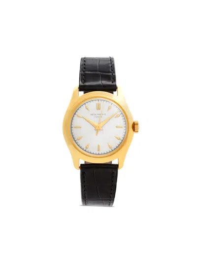 Pre-owned Patek Philippe 1954  Calatrava 34mm In Silver