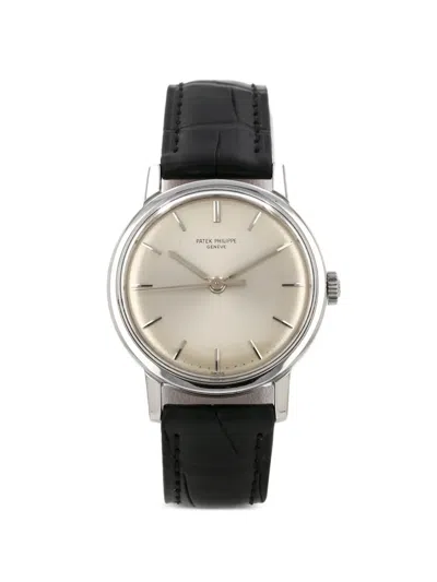 Pre-owned Patek Philippe 1960s Calatrava 35mm Watch In Neutral
