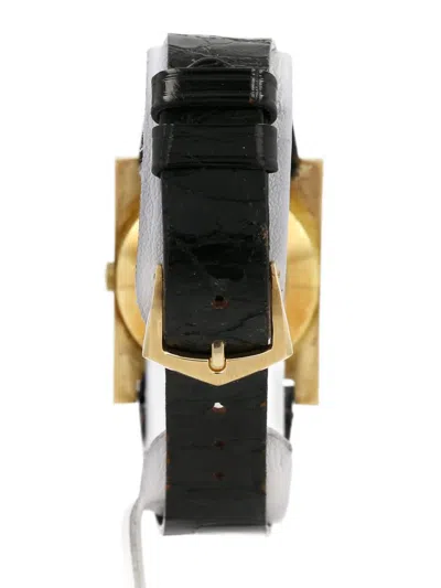 Pre-owned Patek Philippe 1970s Leather-bracelet 28mm Watch In Gold