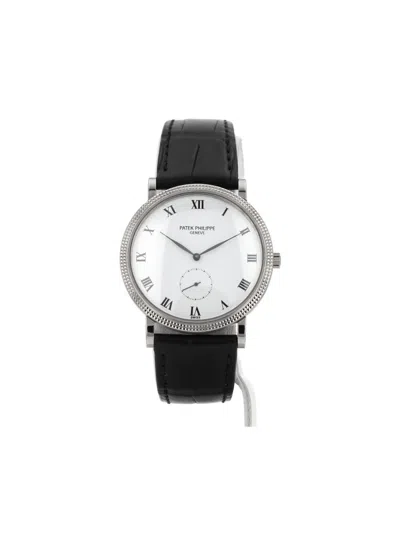 Pre-owned Patek Philippe 1970s  Calatrava Clous De Paris 33mm In White