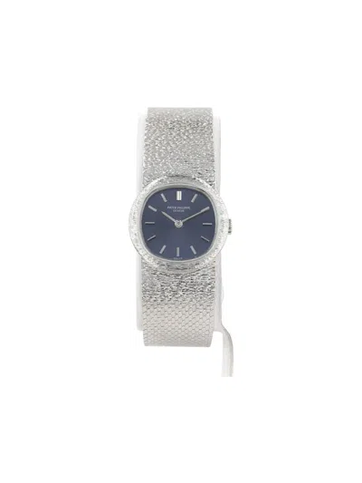 Pre-owned Patek Philippe 1972 Ellipse Lady 22mm In Blue