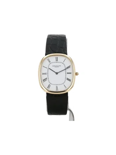 Pre-owned Patek Philippe 1980 Golden Ellipse 31mm In White