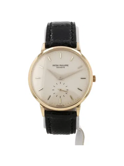 Pre-owned Patek Philippe 1980s Calatrava 30mm Watch In Neutral