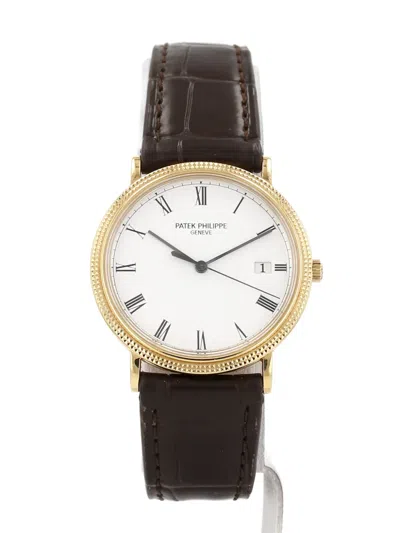 Pre-owned Patek Philippe 1980s Calatrava 33mm In White