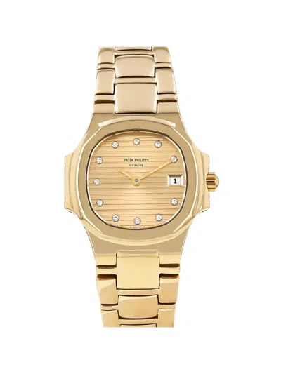 Pre-owned Patek Philippe 1990's Nautilus 25mm Watch In Gold
