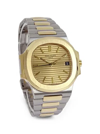 Pre-owned Patek Philippe 1990 Nautilus 37mm Watch In Gold