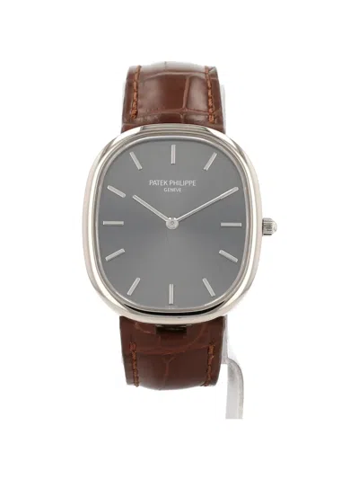 Pre-owned Patek Philippe 1990s 31mm Ellipse Watch In Gray