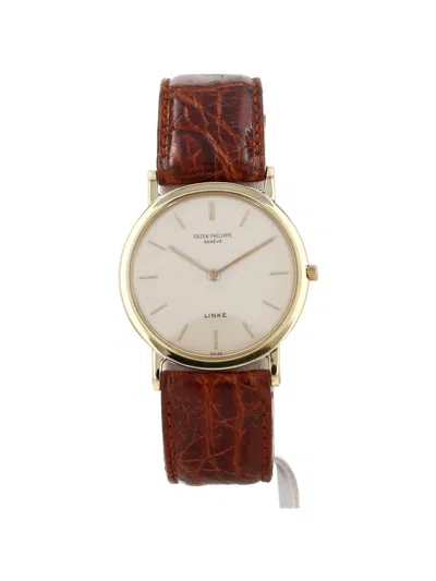 Pre-owned Patek Philippe 1990s Calatrava 32mm Watch In Neutral