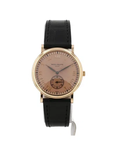 Pre-owned Patek Philippe 1990s Calatrava 33mm Watch In Pink