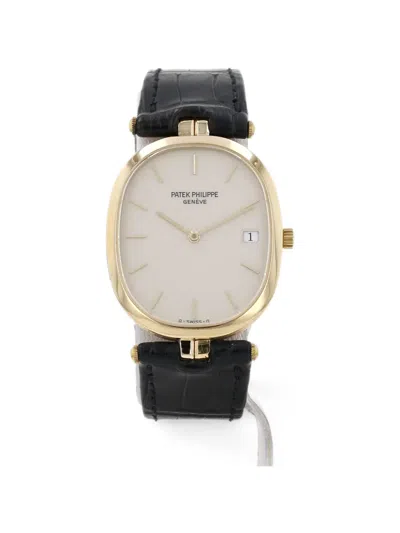Pre-owned Patek Philippe 1990s Ellipse 34mm Watch In Neutral