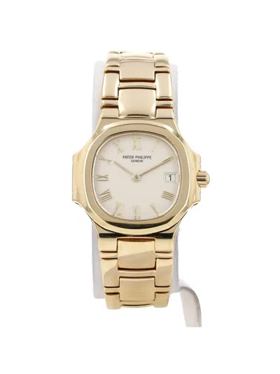 Pre-owned Patek Philippe 1990s Nautilus 25mm Watch In Neutral