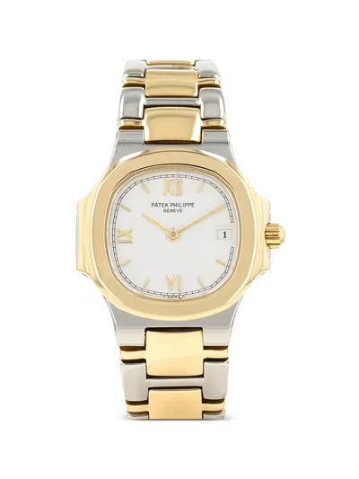 Pre-owned Patek Philippe 1990s Nautilus 27mm Watch In White