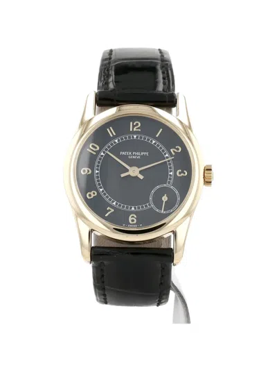 Pre-owned Patek Philippe 1994s Calatrava Arabic Numerals 33mm Watch In Black