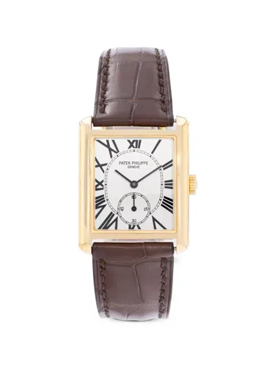 Pre-owned Patek Philippe 1999 Gondolo 27mm Watch In White