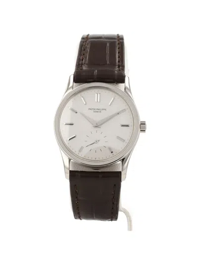 Pre-owned Patek Philippe 2000s Calatrava 31mm Watch In White