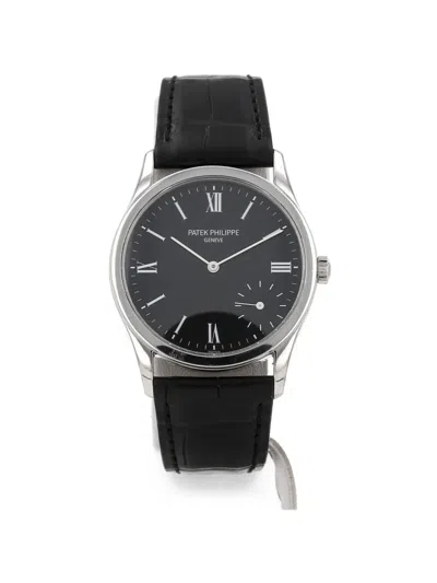 Pre-owned Patek Philippe 2000s Calatrava 33mm Watch In Black