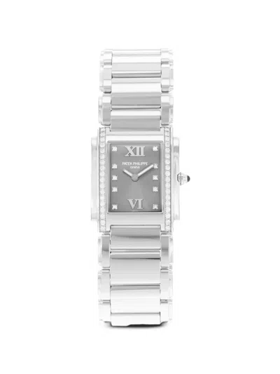 Pre-owned Patek Philippe 2005 Twenty-4 25mm Watch In Grey