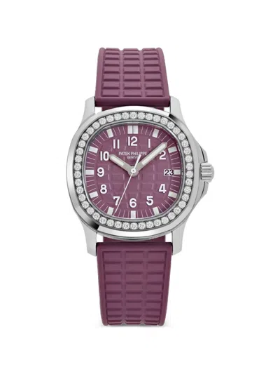 Pre-owned Patek Philippe 2006 Aquanaut Luce 5067a-016 36mm Watch In Pink