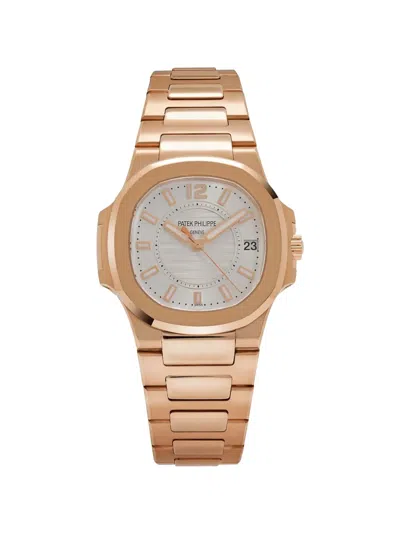Pre-owned Patek Philippe 2010 Nautilus 7011/1r-001 33mm Watch In Silver