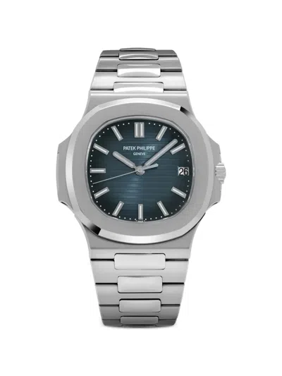 Pre-owned Patek Philippe 2011 Nautilus 5711/1a-010 40mm Watch In Blue