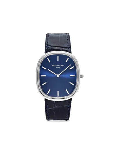 Pre-owned Patek Philippe 2021  Golden Ellipse 39.5mm In Blue