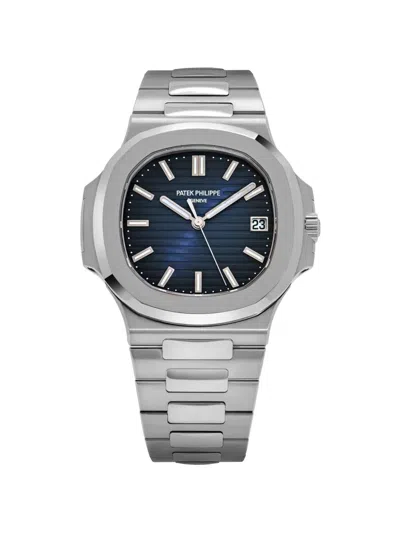 Pre-owned Patek Philippe 2022 Nautilus 5811/1g-001 40mm Watch In Blue