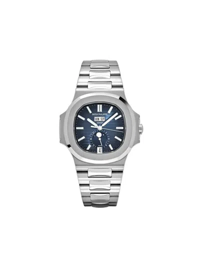 Pre-owned Patek Philippe 2022 Unworn Nautilus 40mm In Blue