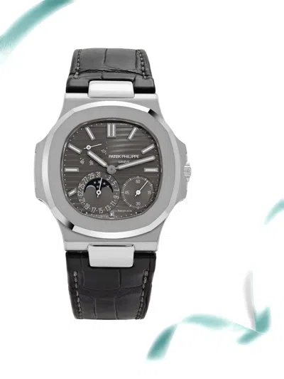 Pre-owned Patek Philippe 2023 Nautilus 5712g-001 40mm Watch In Gray