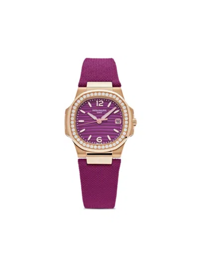 Pre-owned Patek Philippe 2023  Nautilus 32mm In Pink