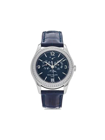Pre-owned Patek Philippe 2023 Unworn Complications Annual Calendar Moon Phase 39mm In Blue