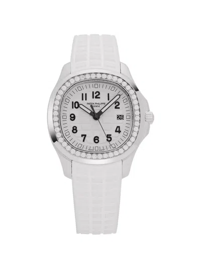 Pre-owned Patek Philippe 2025 Aquanaut Luce 5267/200a-010 25mm Watch In White