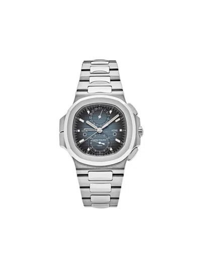 Pre-owned Patek Philippe 2025 Nautilus Travel Time 40mm In Blue
