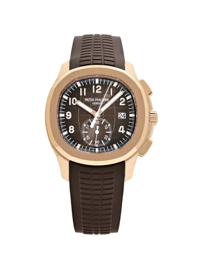 Pre-owned Patek Philippe 2025 Unworn Aquanaut 5968r-001 42mm Watch In Brown