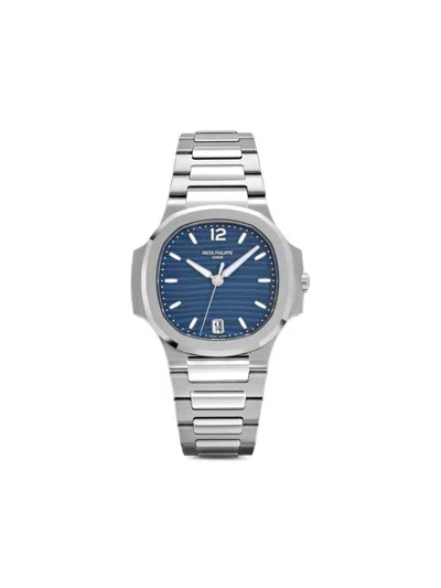 Pre-owned Patek Philippe 2025 Unworn Nautilus 35mm In Blue