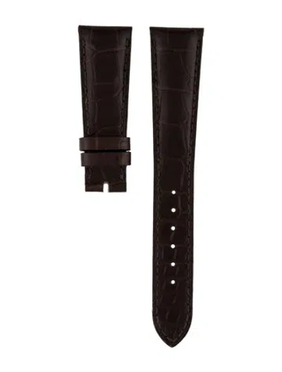 Pre-owned Patek Philippe 21mm Alligator Watch Strap. In Brown