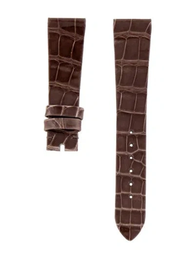 Pre-owned Patek Philippe 22mm Watch Strap In Brown