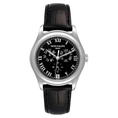 Pre-owned Patek Philippe 5035p Complications Annual Calendar Platinum Watch In Multi