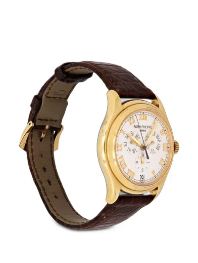 Pre-owned Patek Philippe Annual Calendar 36mm Watch In White